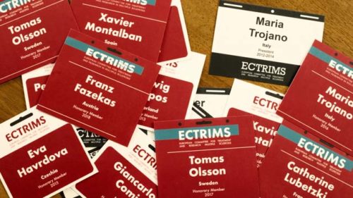 ECTRIMS badges présidents